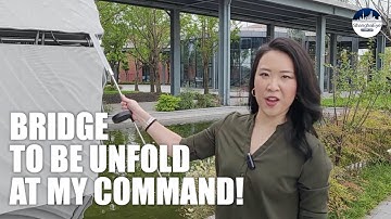 MAGIC! See how 3D printed bridge unfolds at the command of smart phone