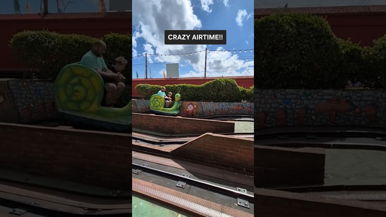 The Iconic Super Snails at Joyland! | #shorts #snails #britishseaside #amusementpark