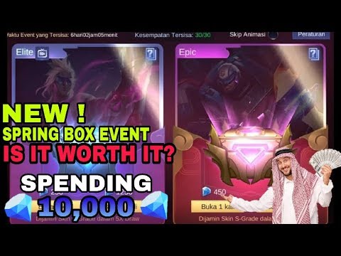 Mobile legends Epic skins ! New event Mobile legends Spring Box , Is it Worth it ? @Soulmobilelegends