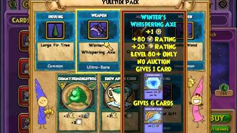 Wizard101 Opening Yuletide Pack