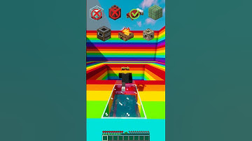 Testing Blocks for Fall Damage in Minecraft!🧱💀#shorts   #minecraft