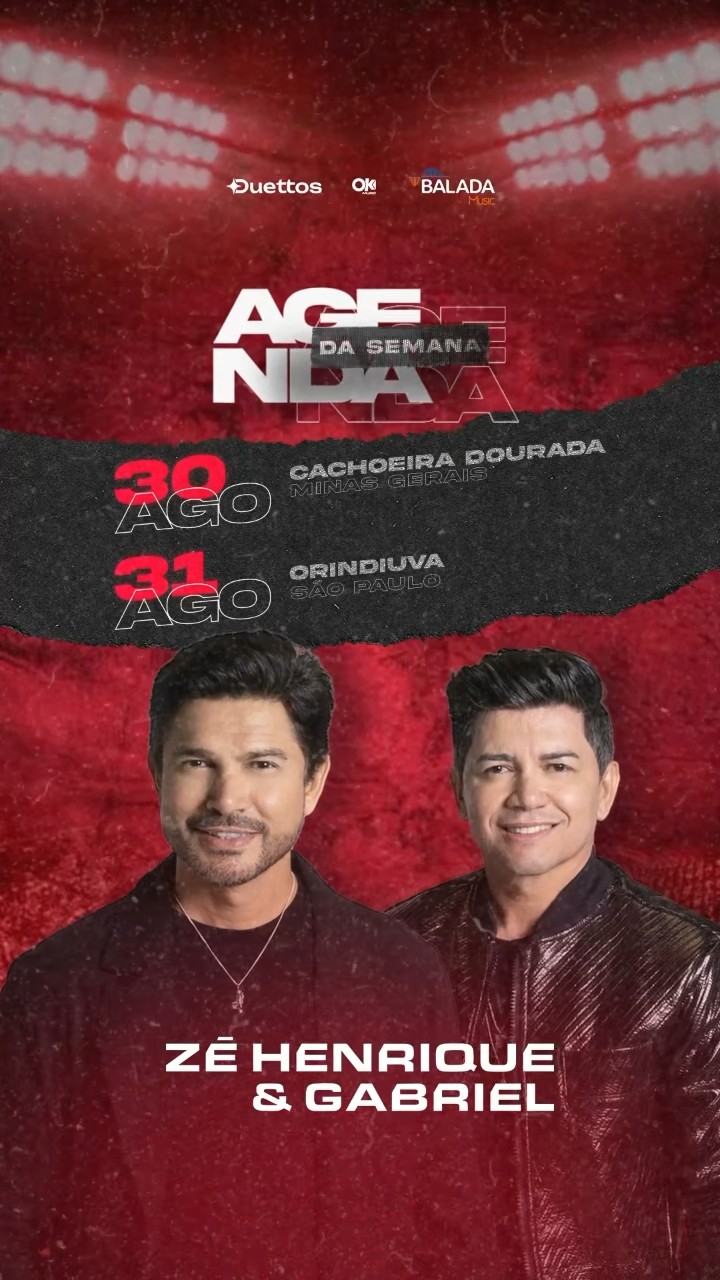 Vamos finalizar agosto com chave de ouro e queremos encontrar vocês, borá? ?❤️‍?