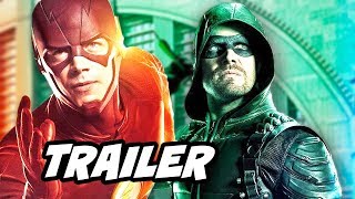 The Flash Arrow Supergirl Crossover Extended Trailer Breakdown