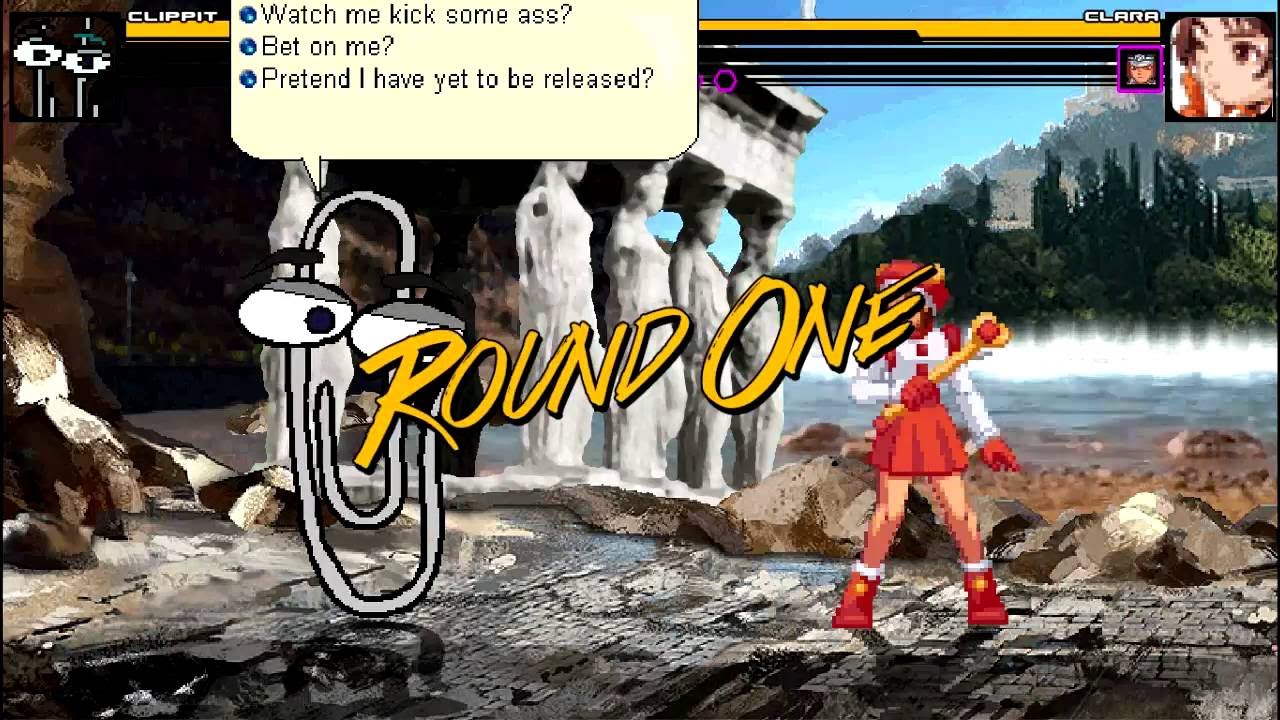 MUGEN: Clippit VS. Clara & Solis R8000 - YouTube