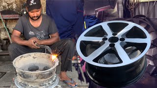 How to Fix Broken Alloy Wheel Rim || How to Repair Cracked Alloy Wheel || Alloy Wheel Bent Repair by Amazing Things Official 7,298 views 7 days ago 20 minutes