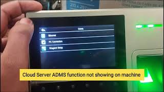 How to Activate Cloud Server ADMS function on uFace800 ZKTeco Biomatric Attendance Machine screenshot 5