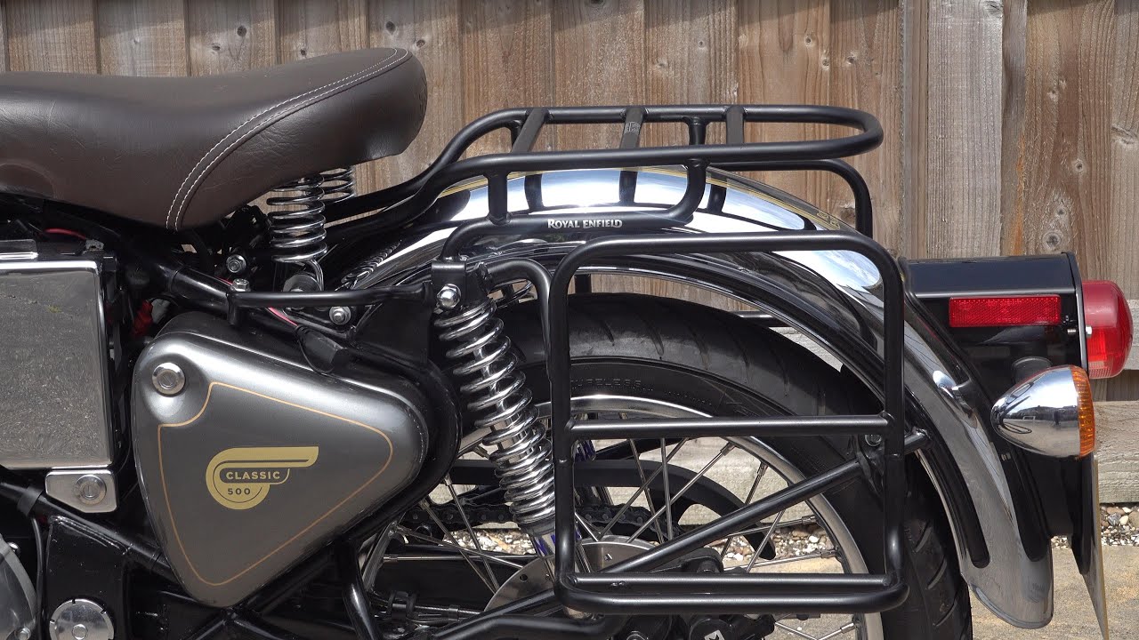 moto arrière siège bagages support étagère rack pour royal enfield  classique 500 pièces