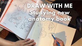 Drawing heads using tomfoxdraw's anatomy for artist // My process when studying an art book