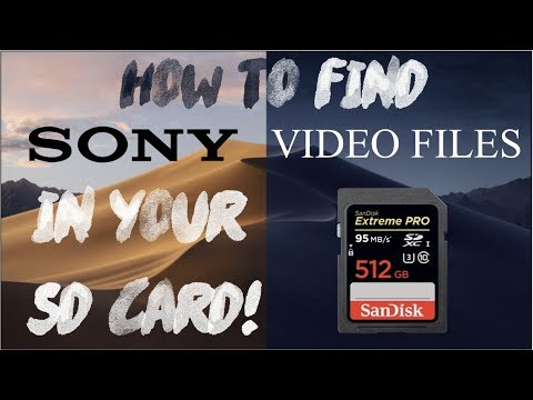 Scaricare (e trovare) file video Sony su SD - MacOS
