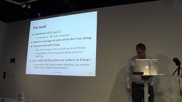 Luerl - an implementation of Lua on the Erlang VM - Robert Virding