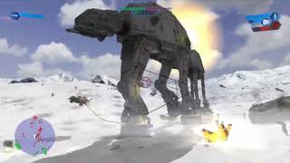 Star Wars Battlefront (2004) - Enhanced Hoth: Echo Base gameplay Rebels (EGM V3.1)