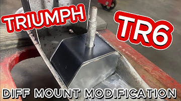 Triumph TR6 - Diff mount modifications.