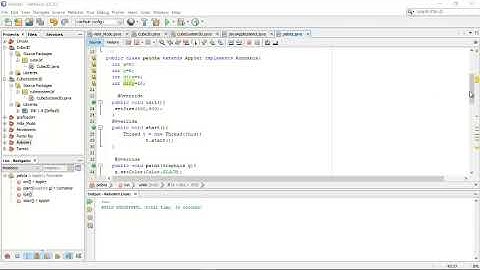 Rebote pelota en Netbeans