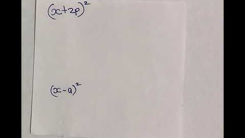 Perfect Squares - Expanding and simplifying