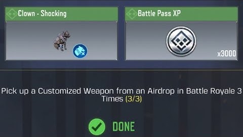 Call Of Duty Mobile Pick up a Customized Weapon from an Airdrop in Battle Royale 3 Times