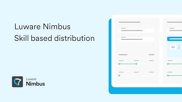 Luware Nimbus: Skill Based Distribution