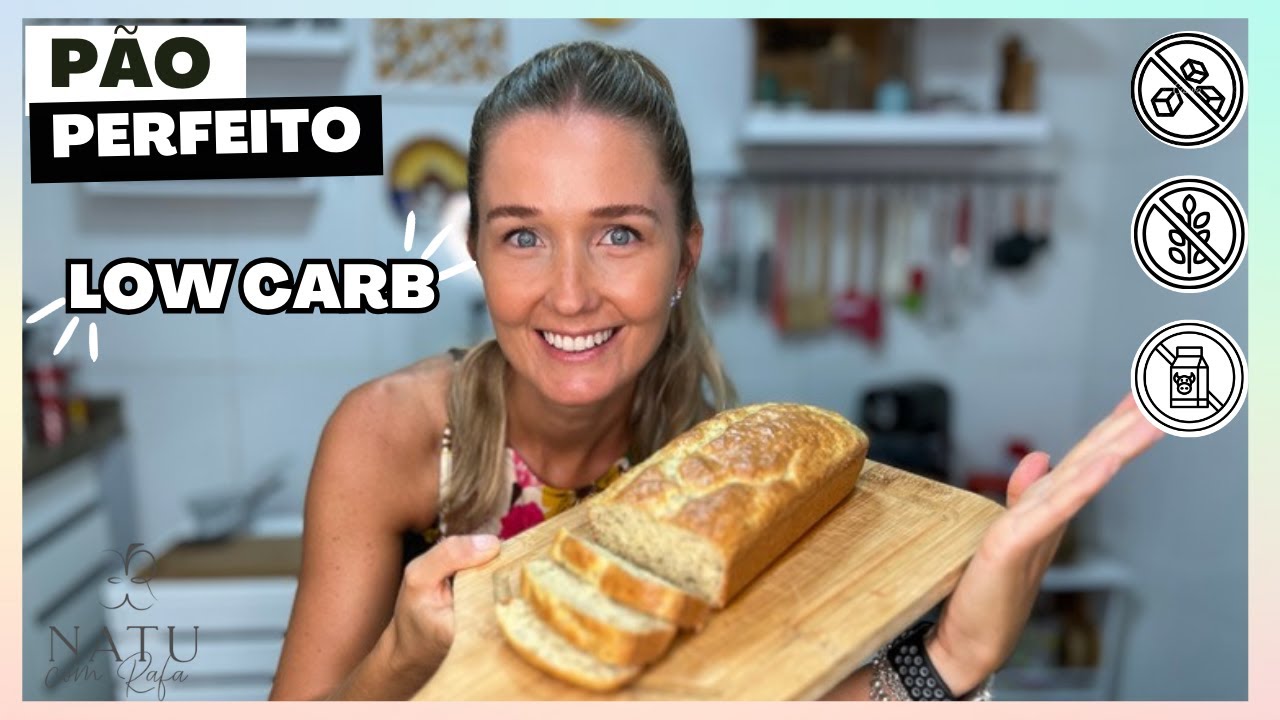 PÃO PARA DIABÉTICOS, PERFEITO SUPER FÁCIL LOW CARB, SEM GLÚTEN
