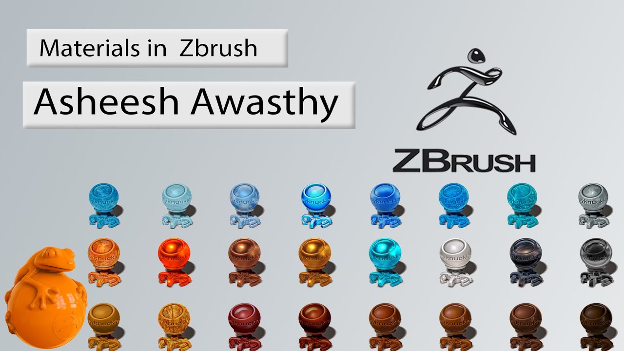 how to apply a material in zbrush