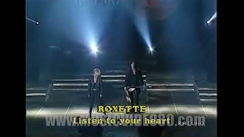 #030/Roxette  - Listen to your heart  ( Sanremo international 1990 )