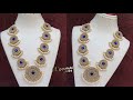 How To Make Designer Pearl Necklace At Home | DIY | jewelry Making | Silk Thread Necklace