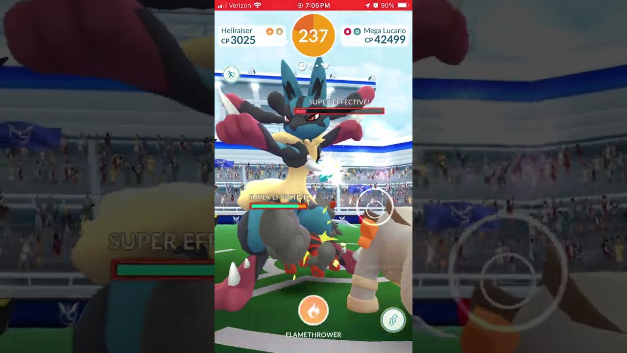 First Mega Lucario Pokemon Go Raid #pokemon #lucario