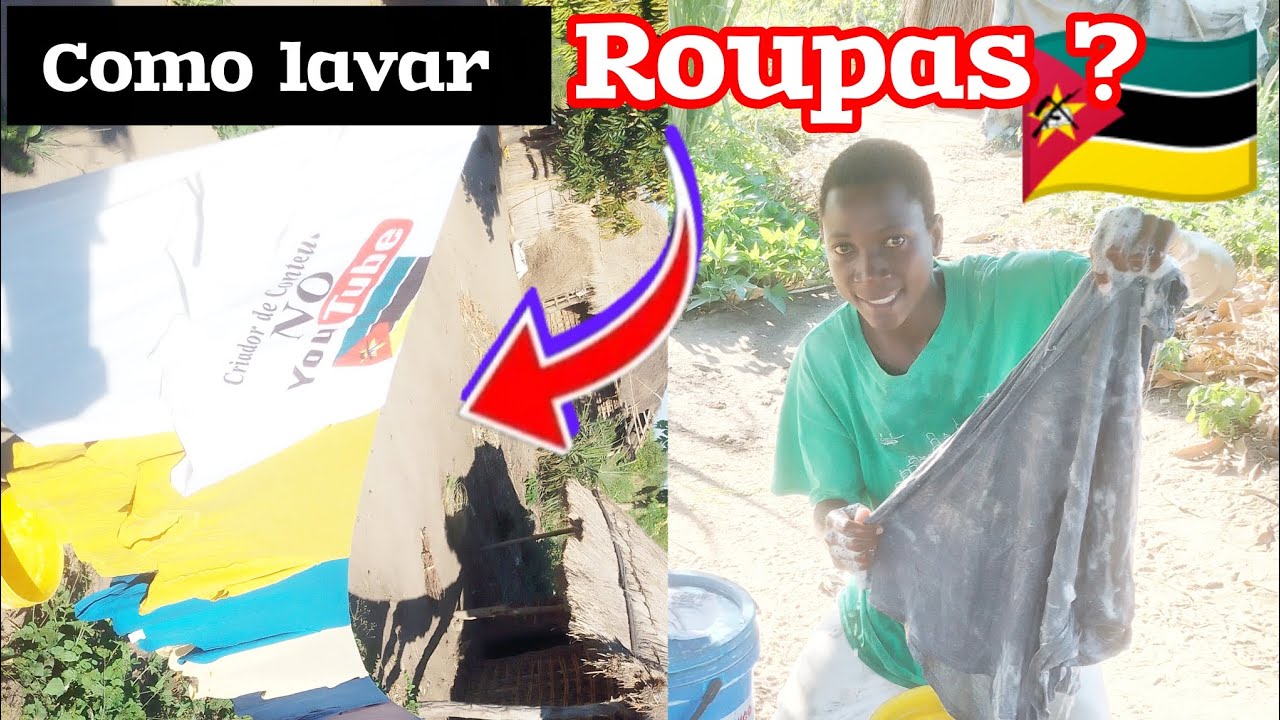 COMO LAVAR ROUPA EM MOÇAMBIQUE 🇲🇿