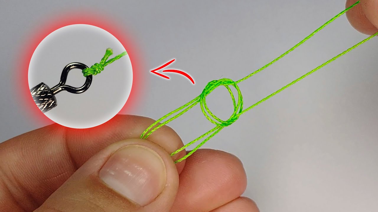 Strong fishing knot for tying swivels, hooks, lures and other fishing