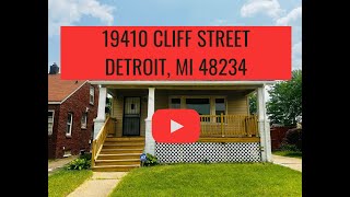 Duplexes For Rent Detroit [19410 Cliff Street Detroit, MI 48234 ]