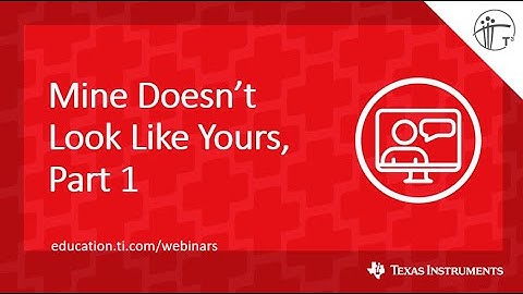 Webinar: TI-84 Plus CE Graphing Calculator Teacher Techniques and Strategies, Part 1