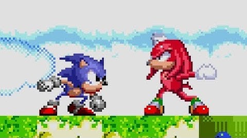 SONIC VS KNUCKLES (sprite animation)