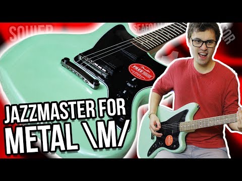 a-squier-jazzmaster-built-for-metal?!-and-it's-green?!-||-squier-contemporary-active-jazzmaster