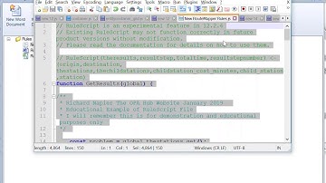 The OPA Hub Website - RuleScript Example
