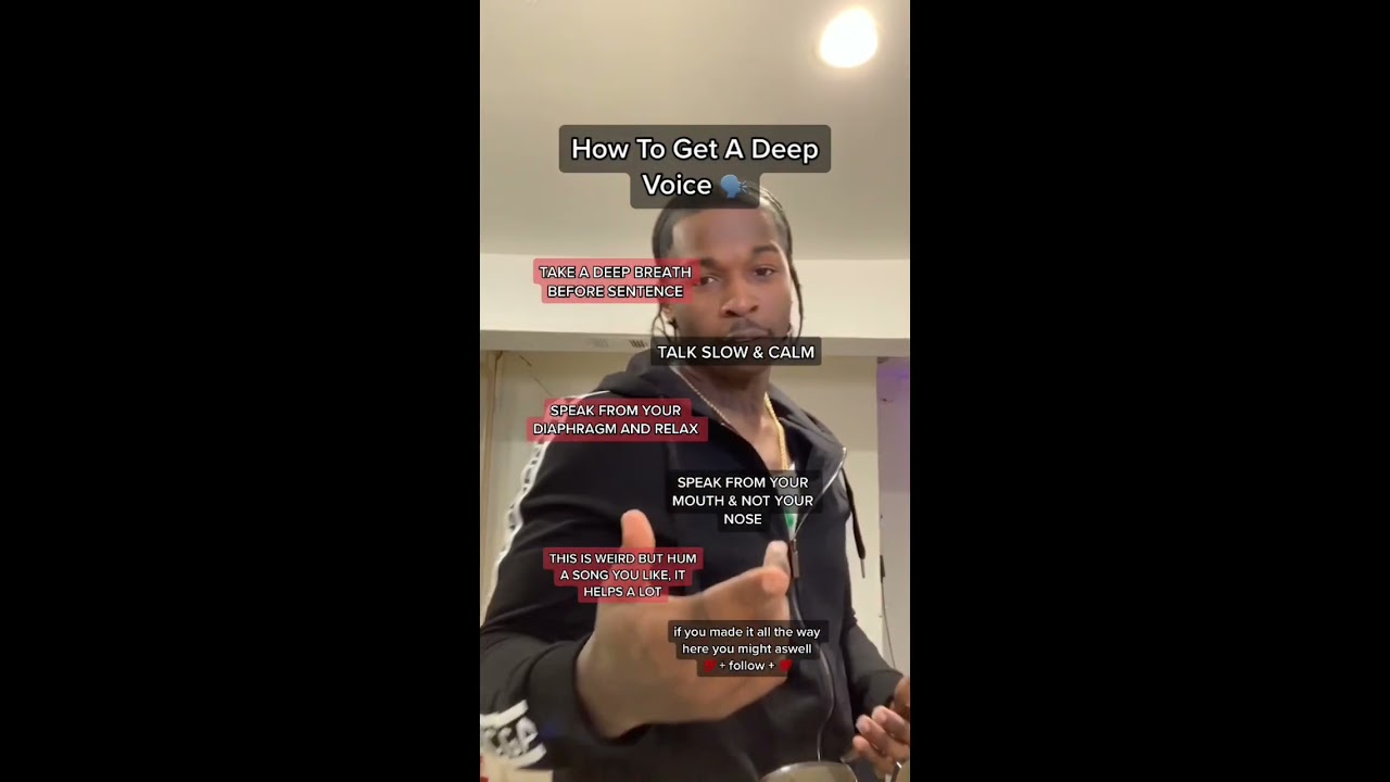 How To Get A Deep Voice Deepvoice Tips Advice