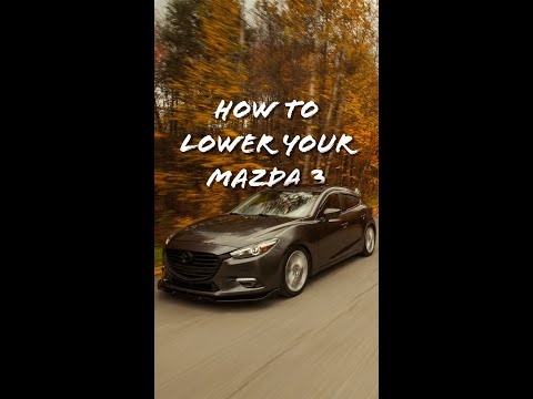 How to install Lowering springs in 1 min – 3rd gen Mazda 3 (2014-2018) #shorts #mazda #diy