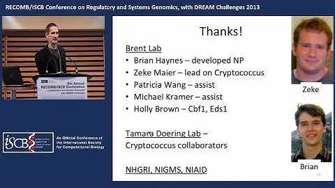 Mapping Functional Transcription Factor Networks from Gene... - Michael R. Brent - RECOMB/RSG 2013