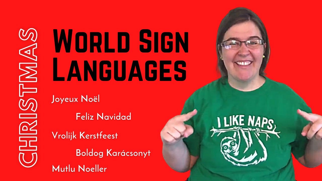 How to sign CHRISTMAS in World Sign Languages! (Japan, UK, Bulgaria ...