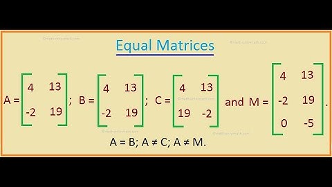 Equal Matrices 9th Class Chapter 1 Question 2 || Math 9th Class || @MissSobiaSarfraz