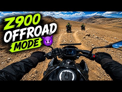 Off-road mode ON on Z900 😈 | 28km ಉದ್ದದ ಕೆರೆ 🤔 | ಡ್ರೋನ್ ಸಿಗ್ನಲ್ ಹೊಯ್ತು 🥲 |  one's again snowfall 😎