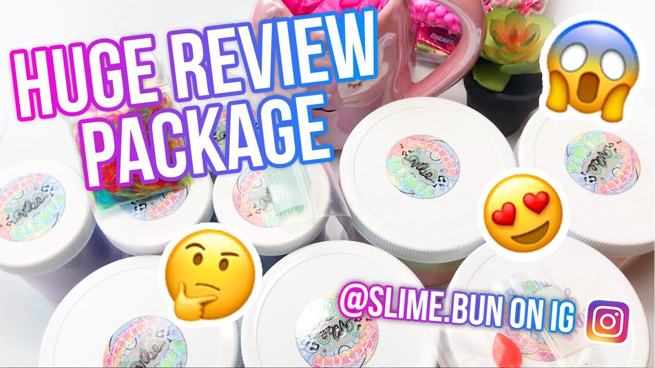 100% HONEST HUGE SLIME PACKAGE REVIEW! // slime.bun