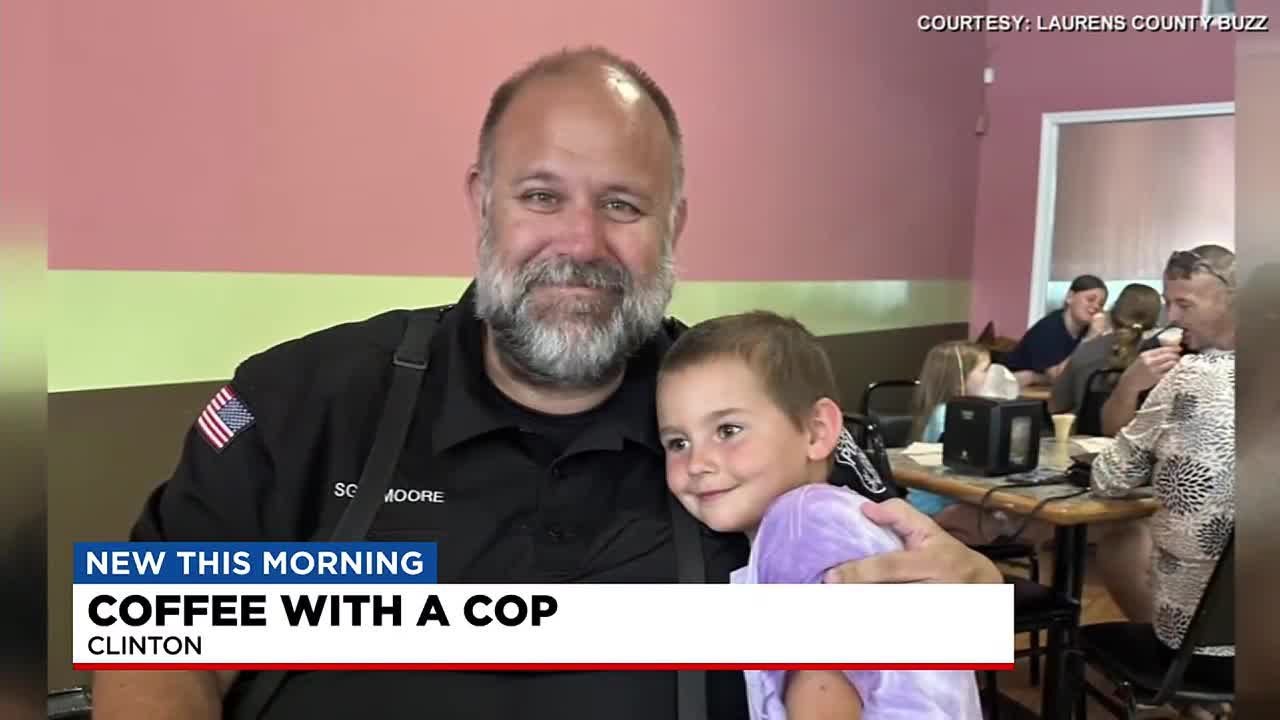 Coffee with a cop in Clinton - YouTube