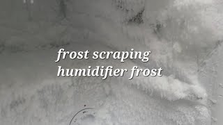 freezer frost scraping and eating