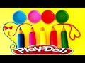 PLAY DOH aprende colores de plastelina sorpresas con Lalaloopsy Peppa Pig learn colors