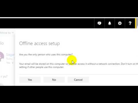 how to use offline mode in outlook webmail 365