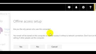 how to use offline mode in outlook webmail 365