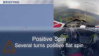 Positive Spin - Several turns positive flat spin