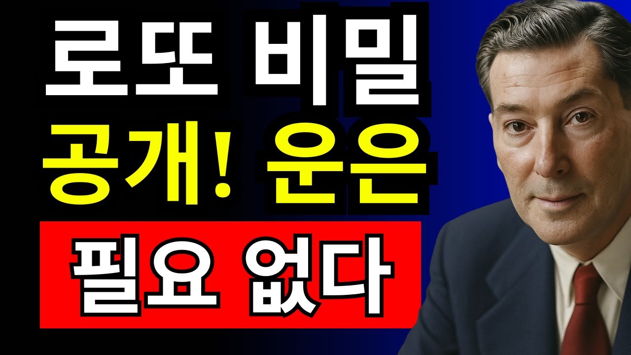 운은 필요 없어! 이 방법으로 로또 당첨 확률이 달라졌다- 네빌 고다드 - 끌어당김의 법칙.