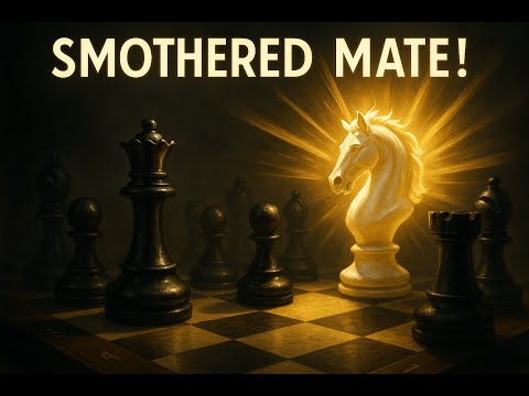 Smothered Mate in Chess ♟ | The Sneaky Knight Checkmate Explained!" #chess