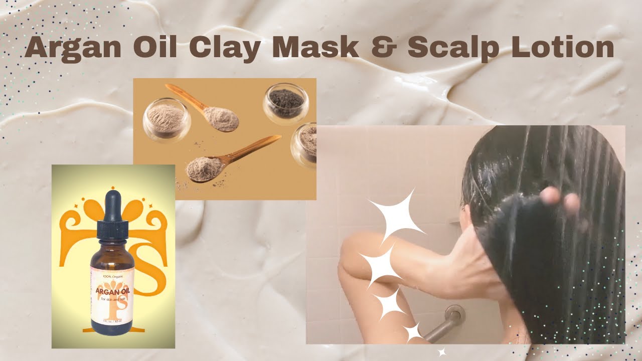 Argan oil DIY For Hair # 1.Clay mask for Scalp Detox