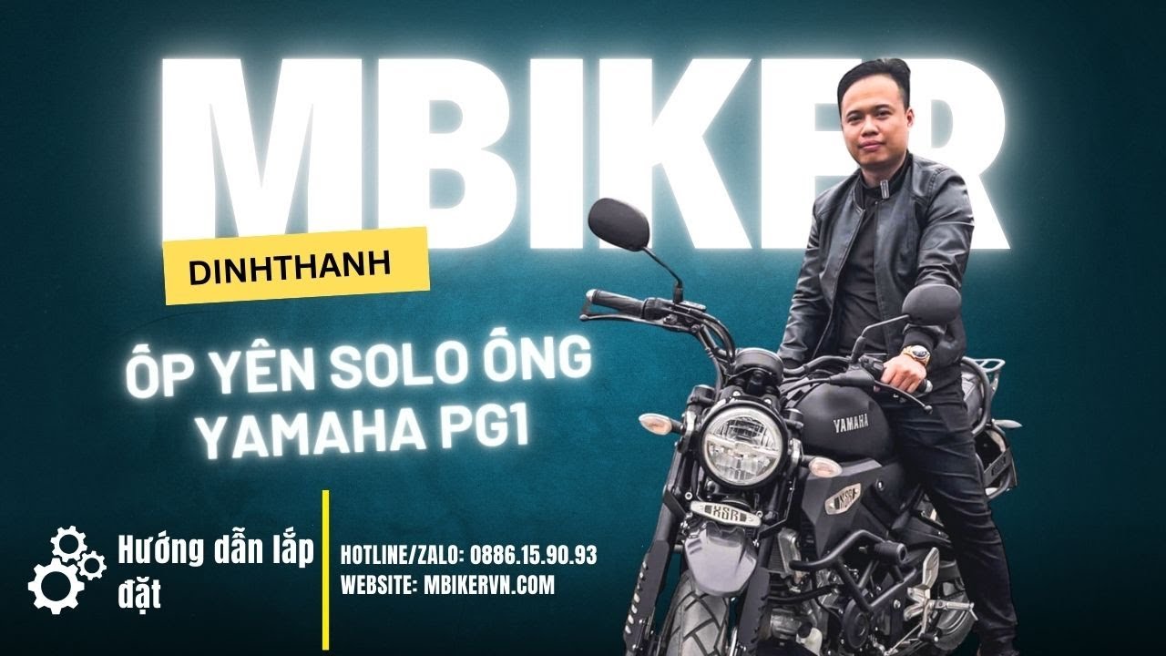 Hướng dẫn lắp đặt baga yên solo Yamaha PG1 #mbiker #pg1 #yamahapg1