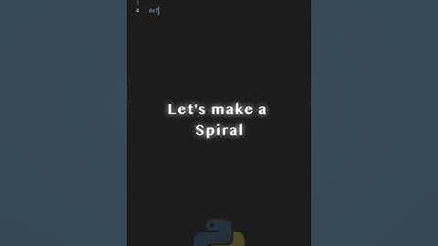 Asmr Progamming || Circle Spiral Python  || #shorts #programming #asmr #asmrprogramming #lofi